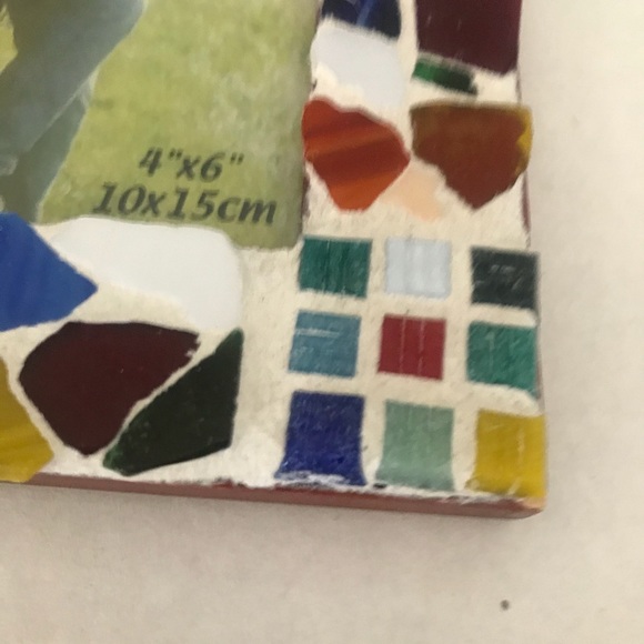 Colorful Mosaic Ceramic / Glass Tile Photo Frame - Picture 4 of 9